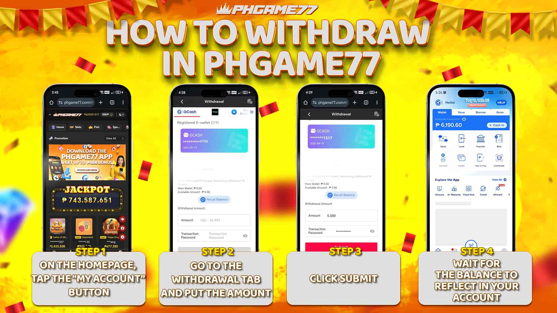 PHGAME77 Withdrawal Guide